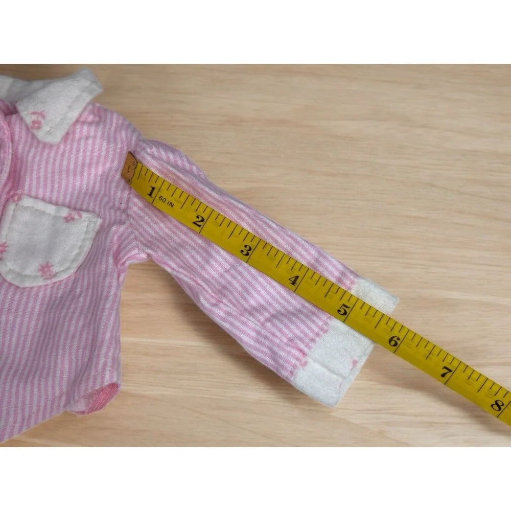 Pink Pajama Set With Snow Flake Buttons And Pink Slippers‎ For 18
